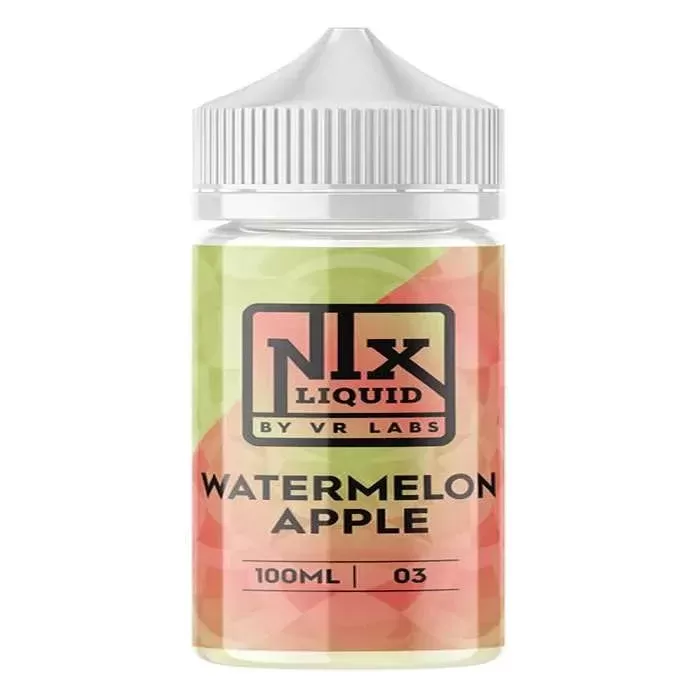 Watermelon Apple NIX E-Liquid by VR (VapeRite) Labs - Size#100ml~Version#NIX Liquid~Nicotine#6MG>12MG>3MG