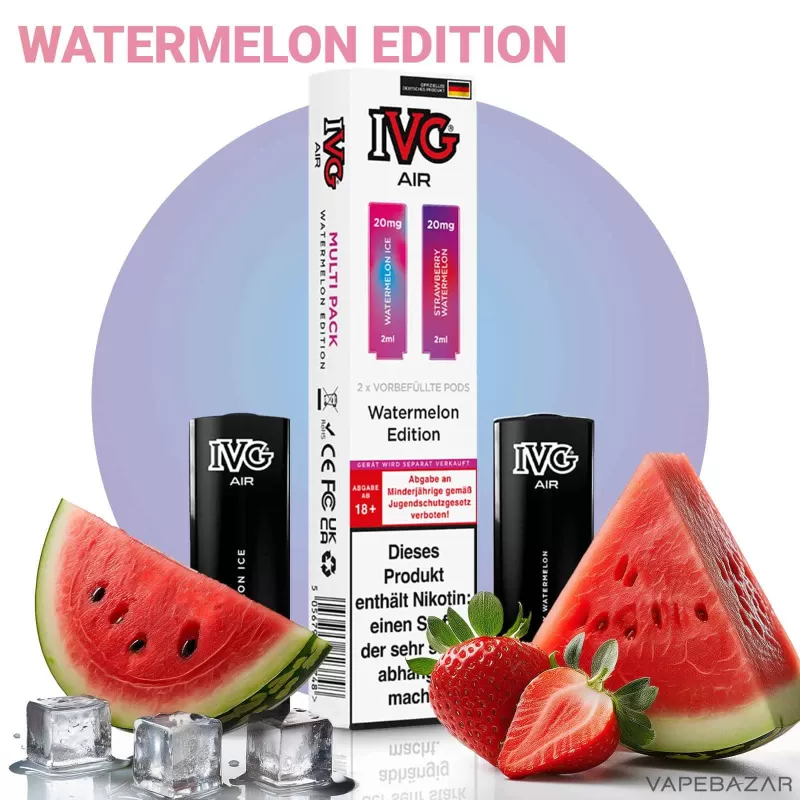 IVG AIR Pods – Watermelon Edition (2er Pack) - IVG / 20mg/ml / 2ml / Nein