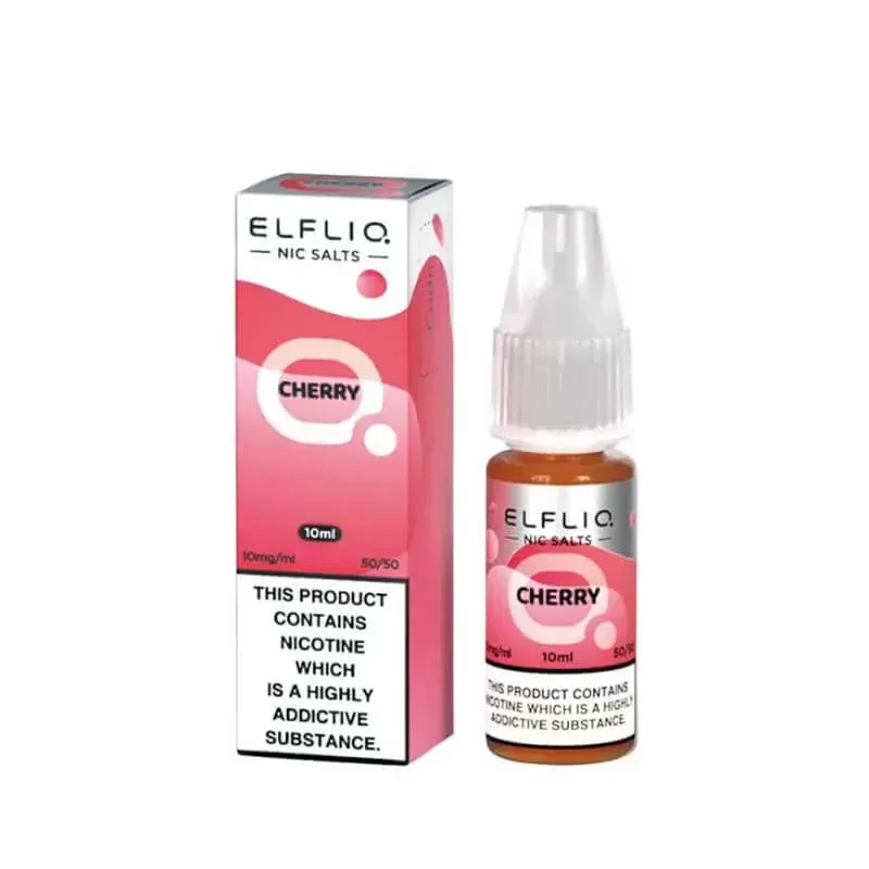 Cherry Elfliq Nic Salt Elf Liq E-Liquid 5mg, 10mg, 20mg – 5pks, 10pks & 20pks