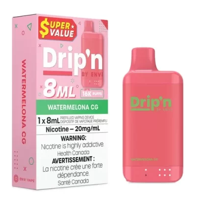 Drip’n by Envi 8ML Disposable – Watermelona CG