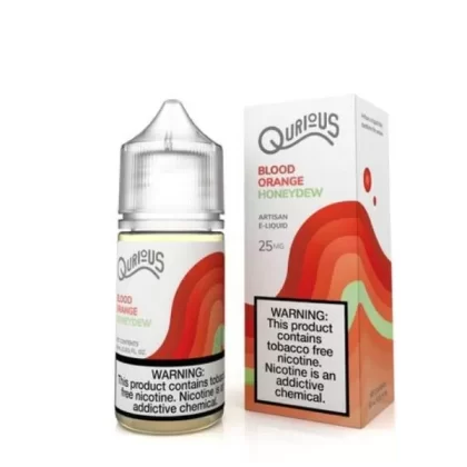 Sale $5.50 – Blood Orange Honeydew by Qurious Synthetic Salt 30ml