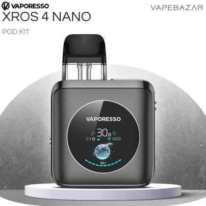 Vaporesso XROS 4 NANO – Graphite Black - Pod Kit; 1350 mAh (51DC84)