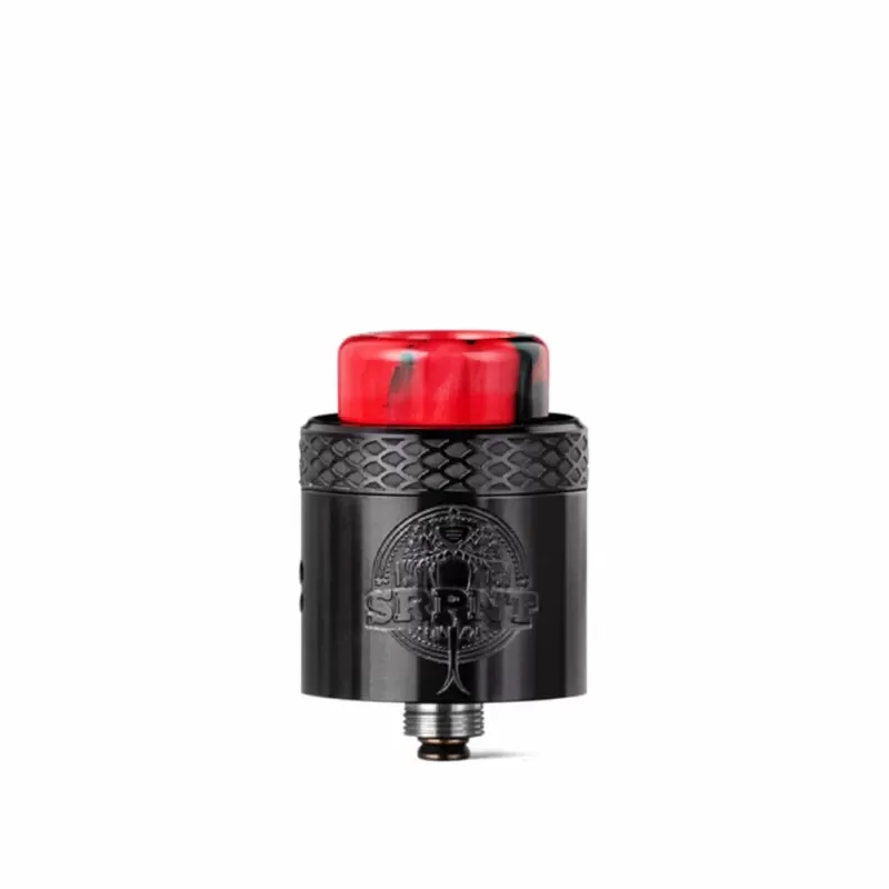 SRPNT RDA – Dual Coil RDA with Unique Build Deck - Black, Gunmetal (73AEAE)