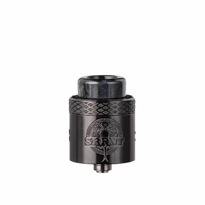 SRPNT RDA – Dual Coil RDA with Unique Build Deck - Black, Gunmetal (73AEAE) - Image 2