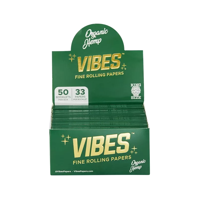 VIBES – Papers – King Size Slim - color#Ultra Thin/1650pk>Rice/1650pk>Hemp/1650pk>Organic Hemp/1650pk