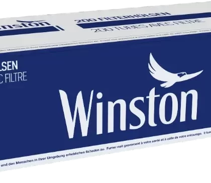 Zigarettenhülsen Winston Blue 200 Stück - Pack; Vape Product (522DF7)