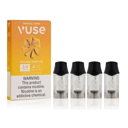 Golden Tobacco – Vuse Alto Pods 5 PC – 2.4% Nic - Ejuicewarehouse