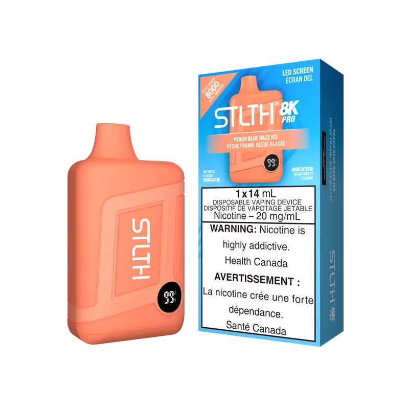 STLTH BOX 8K PRO DISPOSABLE – PEACH BLUE RAZZ ICE