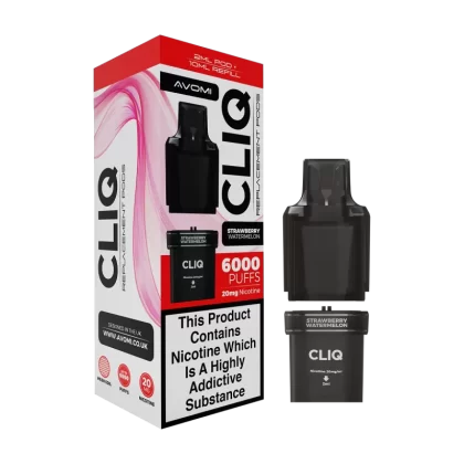 Strawberry Watermelon Avomi Cliq 6000 Refill Pack - 20mg - Vape Product (FF6389)