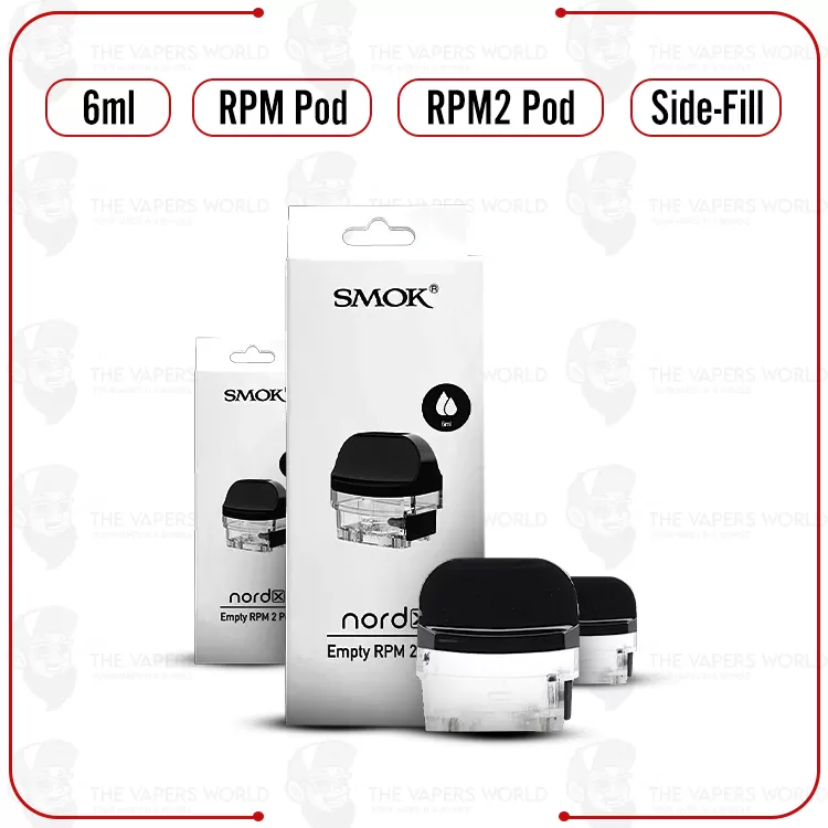 SMOK NORD X Empty Replacement Pod Cartridge – 3PK - RPM 2 POD, RPM POD (36E923)