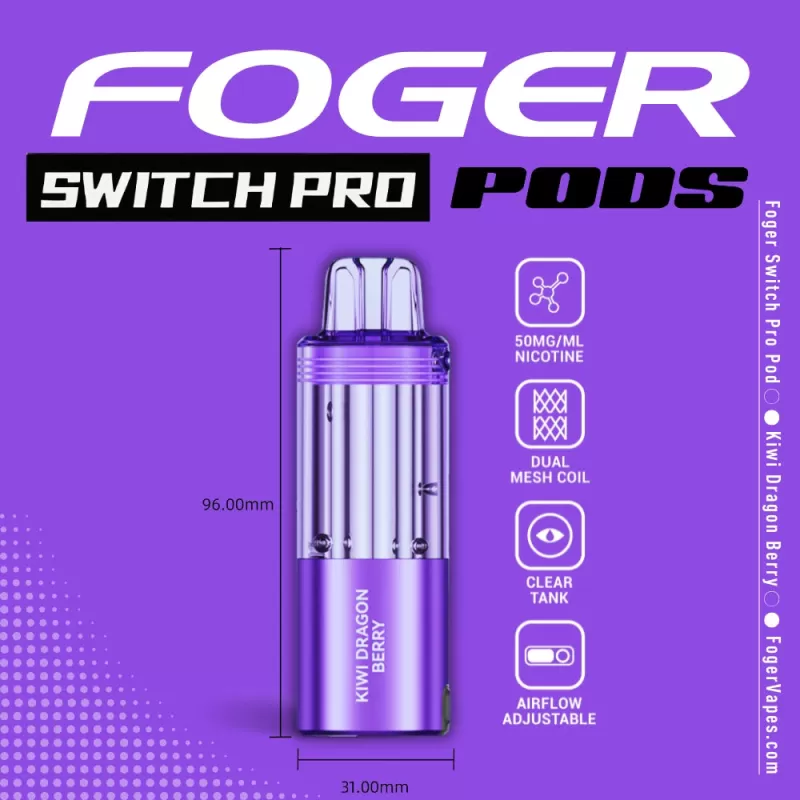 Kiwi Dragon Berry Foger Switch Pro Pod 30K Puffs