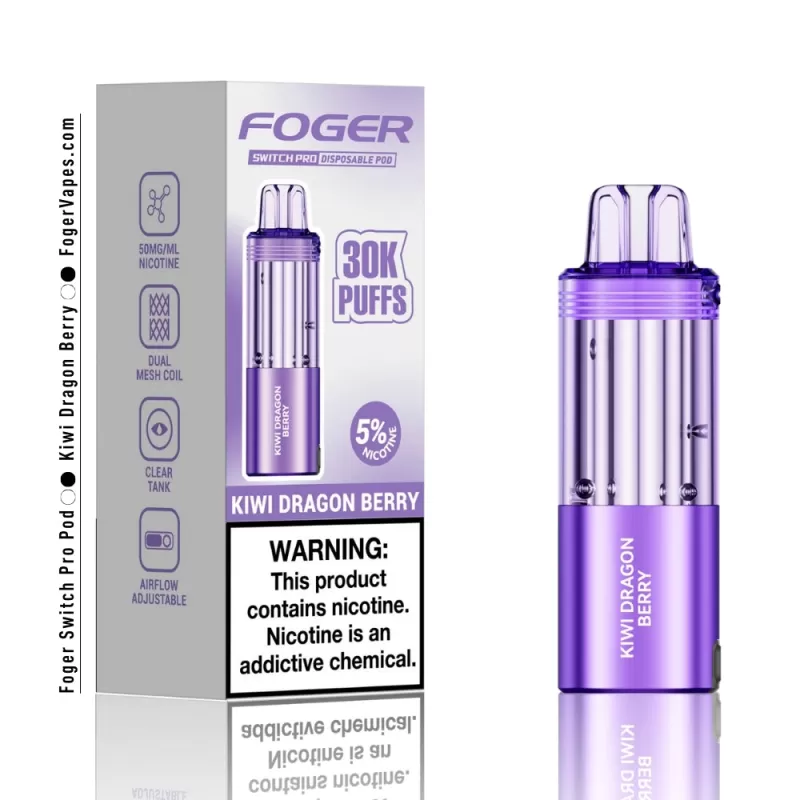 Kiwi Dragon Berry Foger Switch Pro Pod 30K Puffs - Image 3