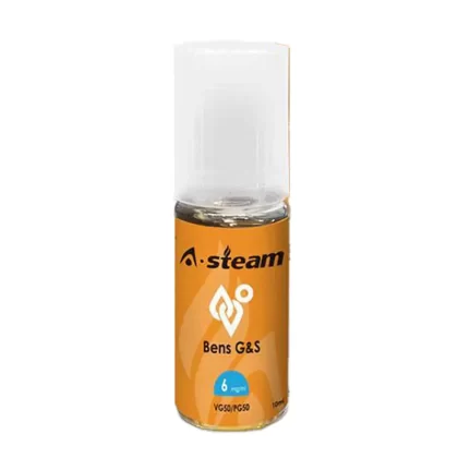 A Steam 10ml Bens G&S 50/50 Vape Juice - 10 Pack - Strength 18mg