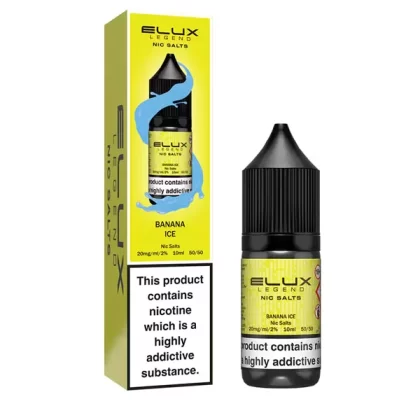 Elux Legend Banana Ice Nic Salt E-Liquid - Vape Product, Vape Product