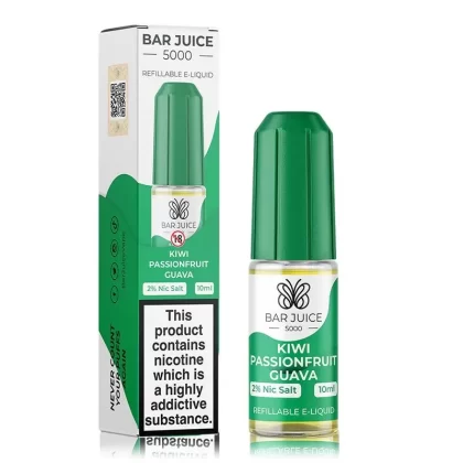 Kiwi Passion Guava By Bar Juice 5000 Salt 10ml - Nicotine Strength#20mg (Salt)>10mg (Salt) (756AC5)