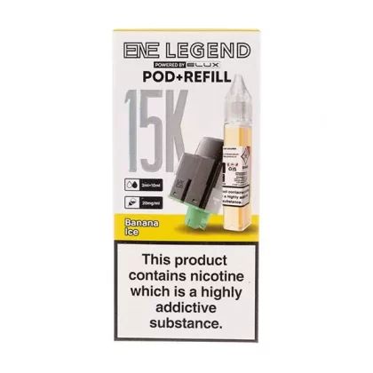 Banana Ice ENE Legend 15K Prefilled Pod + Refill by Elux