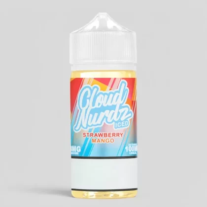 Cloud Nurdz – Strawberry Mango Iced 100mL Pre-Steeped - Vape Product, Vape Product