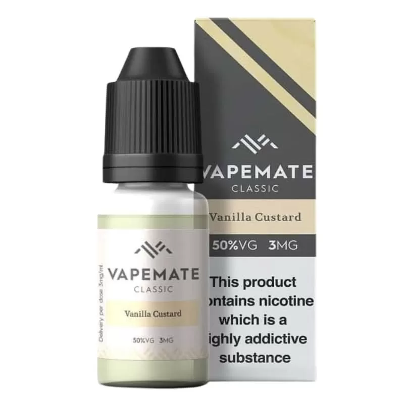 Vanilla Custard E-Liquid by Vapemate (10ml) - 12mg