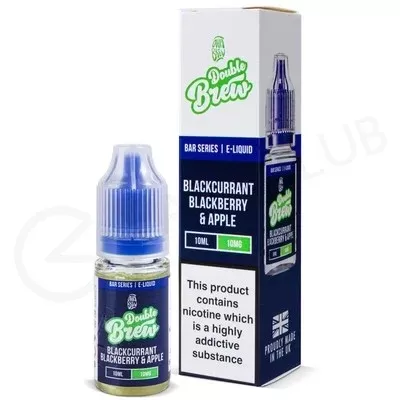 Blackcurrant & Blackberry Apple Nic Salt E-Liquid by Double Brew
