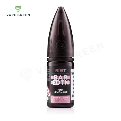 Pink Lemonade Nic Salt E-Liquid by Riot BAR EDTN