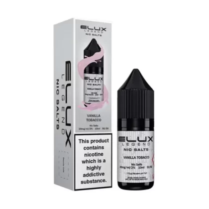 Elux Legend Nic Salts Vanilla Tobacco E Liquid 10ml - Nicotine Strength#20mg>10mg (6A33D9) (6A33D9)