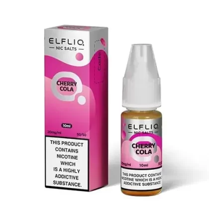 CHERRY COLA NICOTINE SALT E-LIQUID BY ELFLIQ – ELFBAR