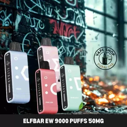 Elfbar ew 9000 puffs 50mg nicotine pods without battery pack Buy in Dubai - Vape Product, BOX OF 10 PCS; BLUE RAZZ, Dragon Strawnana