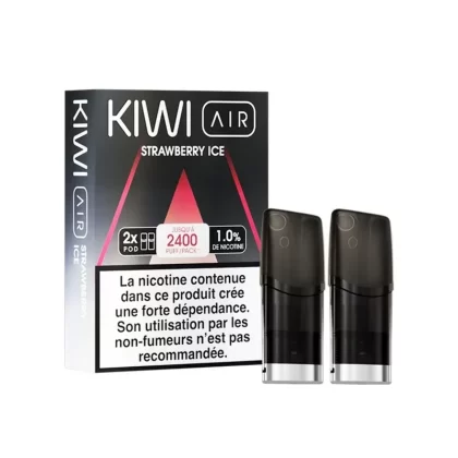 2x Cartouches Kiwi Air -Strawberry Ice