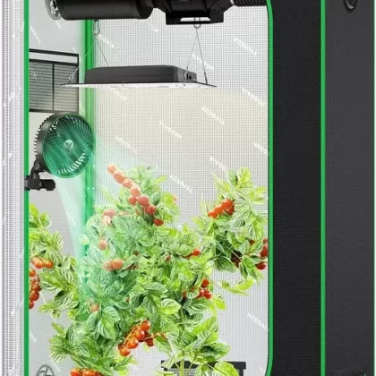 VIVOSUN S326 36″x20″x63″ Grow Tent, High Reflective Mylar with Observation Window and Floor Tray for Hydroponics Indoor Plant for VS1000/VS2000