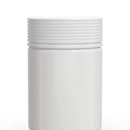 CHUBBY GORILLA | Child Resistant White Plastic Spiral XL Jar w/ White Cap | 92.5mm – 21.5oz – 40 Count