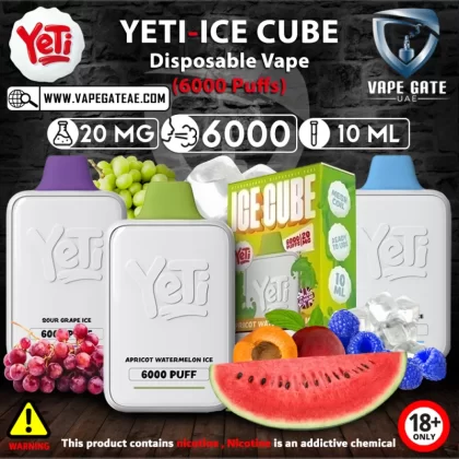Yeti - Ice Cube Disposable Vape (6000 Puffs) - 20 mg / Pineapple Ice
