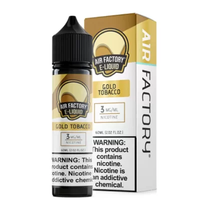 Air Factory Gold Tobacco eJuice - Vape Product; Vape Product, Vape Product (8E83D5)