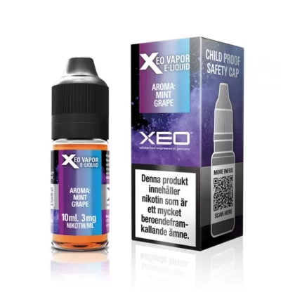 XEO Xtreme Vapor Mint Grape 10ml – e-juice med nikotin