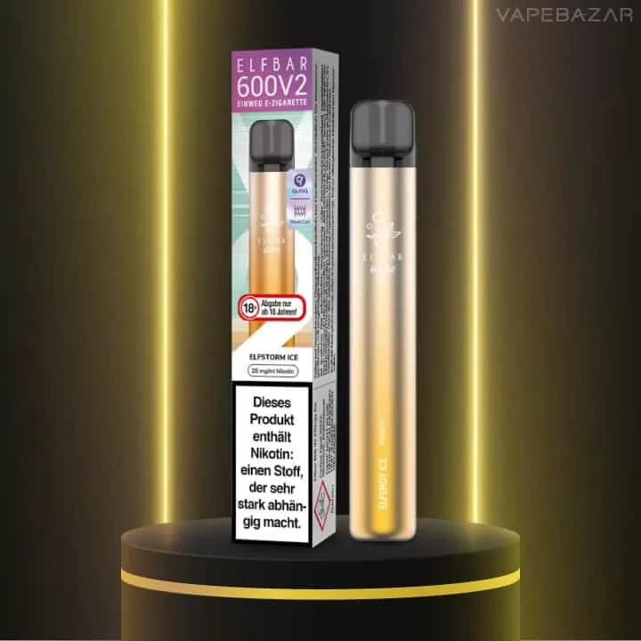 Elf Bar 600 V2 – Elfstorm Ice - Elf Bar / 360 mAh / 20mg/ml / ca. 600