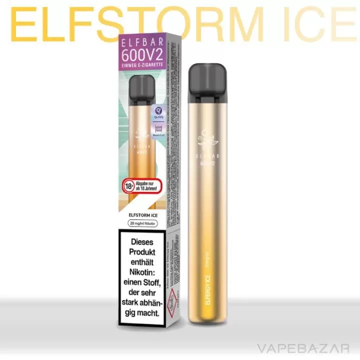 Elf Bar 600 V2 – Elfstorm Ice - Elf Bar / 360 mAh / 20mg/ml / ca. 600 - Image 2