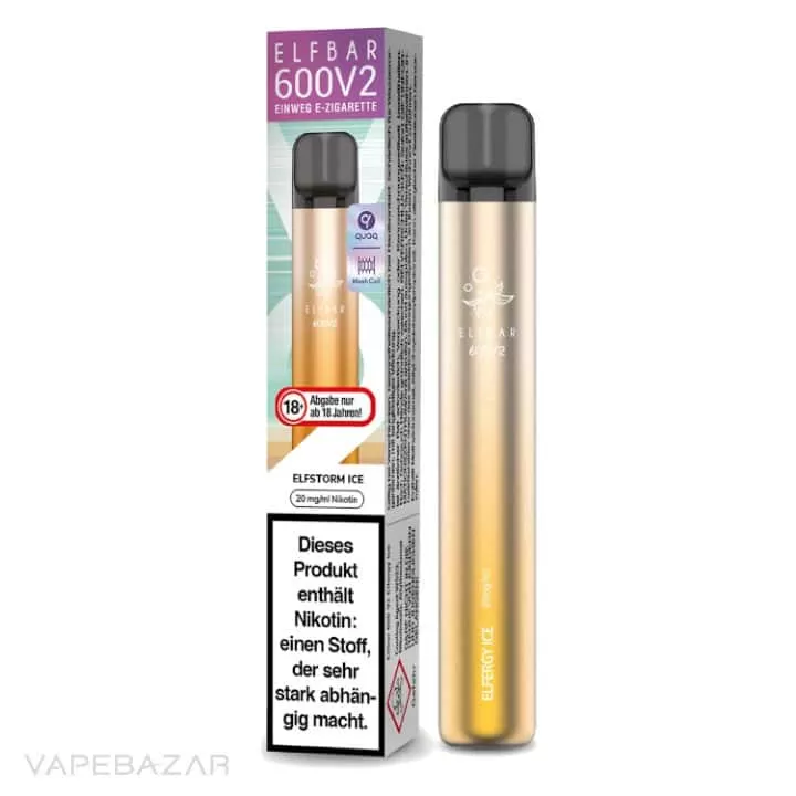 Elf Bar 600 V2 – Elfstorm Ice - Elf Bar / 360 mAh / 20mg/ml / ca. 600 - Image 3