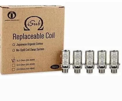Innokin iSub Replaceable 2.0 Ohm-0.5 Ohm-0.2 Ohm Coil 5PCS-PACK - 0.2ohm
