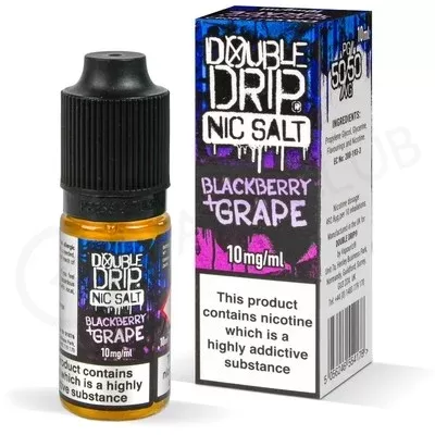 Blackberry & Grape Nic Salt E-Liquid by Double Drip - Ecigpremium