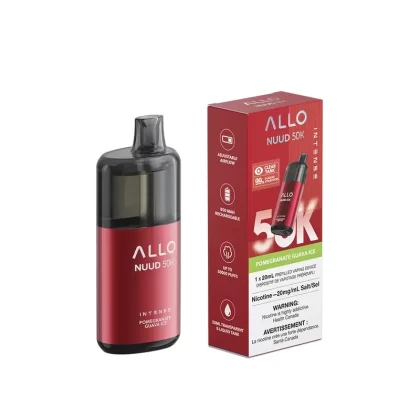 Allo Intense Nuud 50K Disposable Vape – Pomegranate Guava Ice