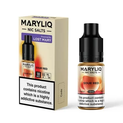 Maryliq Sour Red Nic Salts by Lost Mary