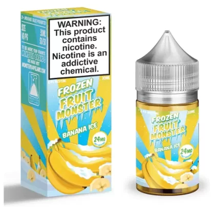 Banana Ice 30ml Nic Salt Vape Juice – Frozen Fruit Monster - Eightvape