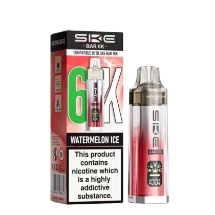 SKE Bar 6k Prefilled Vape Kit - Prefilled Pod Kit; Blueberry Sour Raspberry, Cherry Ice (5B9068)