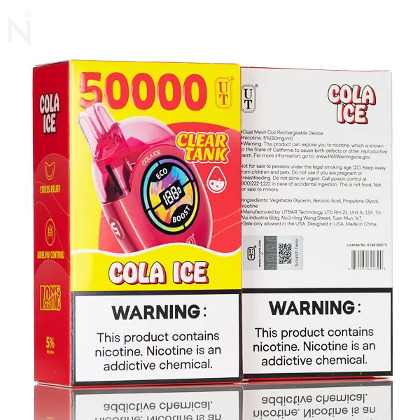 FLUM UT Bar 50K Clear Tank Disposable - Cola Ice - Image 3