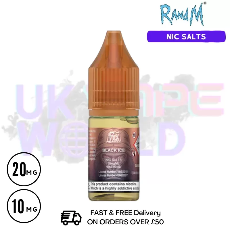 Black Dragon Ice RandM Tornado 7000 Nic Salt 10ML eLiquid