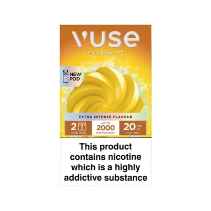 Vuse Extra Intense Banana Ice Pods (2 Pack) - Strength#20mg>10mg (6E9363)