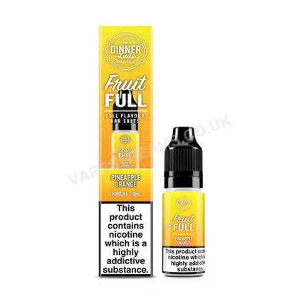 Dinner Lady Pineapple Orange Fruit Full Nic Salt E-Liquid - Vapestreams Co