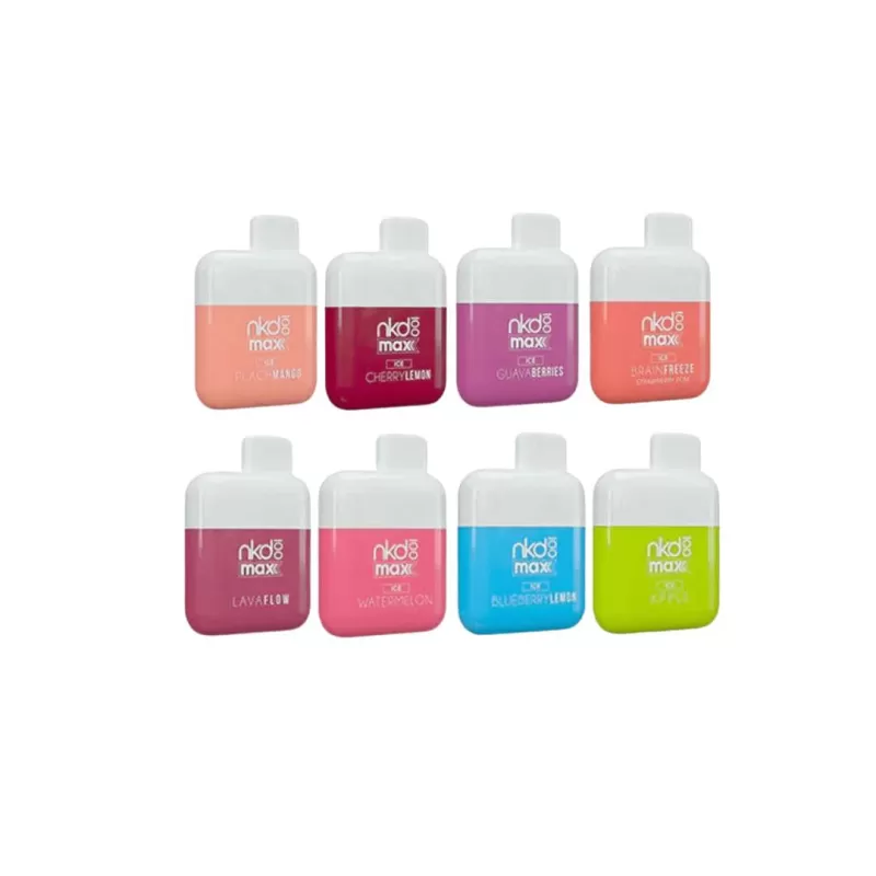 Naked 100 Max 4500 - Peach Mango Ice - Vapeciga - Image 3