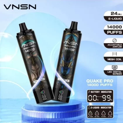 VNSN Quake Pro 14000 Puffs Disposable vape – Best Vape Kits UAE - Vapesmokezone