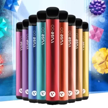 Vuse GO Disposable 1000 Puffs - FLAVOR#STRAWBERRY KIWI>FRESH APPLE>BLUE RASPBERRY>BANANA ICE>WATERMELON ICE>PEPPERMINT ICE (3AE762)