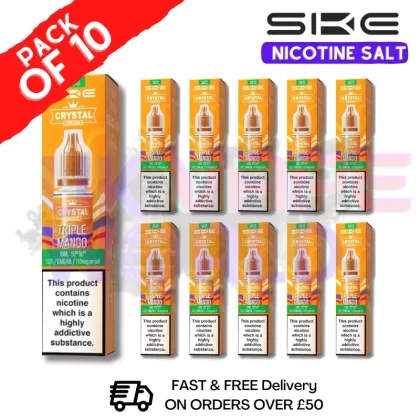 Triple Mango Crystal SKE Nic Salt Box / Pack Of 10
